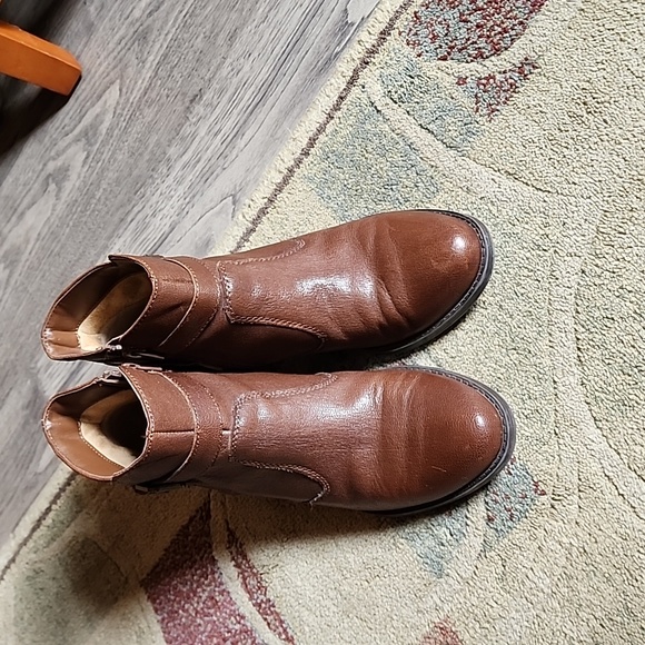 Womens, Naturalizer, Zip Up Bootie, Brown, Sz. 7.5, Leather Upper - Picture 3 of 8
